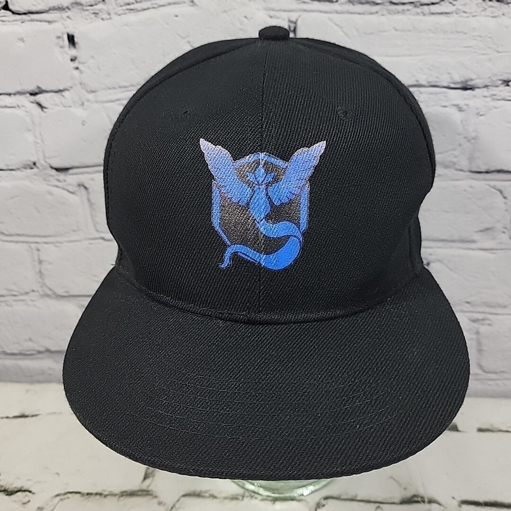 Team Mystic Pokemon Go Hat Unisex Adult Black Snapback Baseball Cap